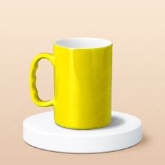 Cốc bia sứ quai tay in logo