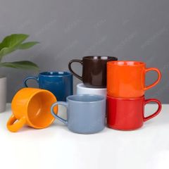 Ly sứ lùn quai tim in logo