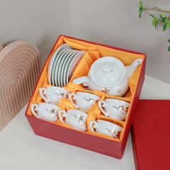Bộ ấm trà Đài Các sen vàng