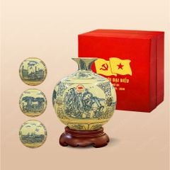Quà tặng Đại hội Đảng - Quả hút lộc tứ cảnh hào hùng dân tộc H25