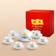Quà tặng Đại hội Đảng - Bộ ấm trà Ngọn Lửa thuận buồm