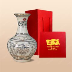 Quà tặng Đại hội Đảng - Tỏi bình vẽ vàng H36