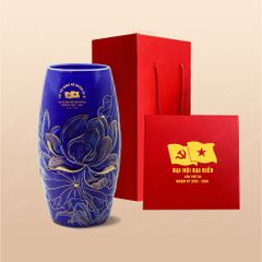 Quà tặng Đại hội Đảng - Lọ bom men lam khắc nổi H27