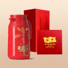 Quà tặng Đại hội Đảng - Phích giữ nhiệt to in logo