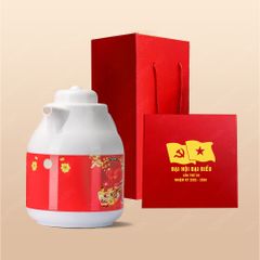 Quà tặng Đại hội Đảng - Phích giữ nhiệt thấp in logo