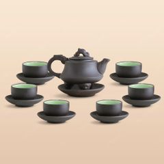Bộ ấm trà Thiên Đỉnh hồng sa đen