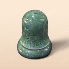 Hũ tăm - Bộ bàn ăn men xanh Hoa bèo