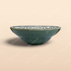 Tô yêu - Bộ bàn ăn men xanh Hoa bèo