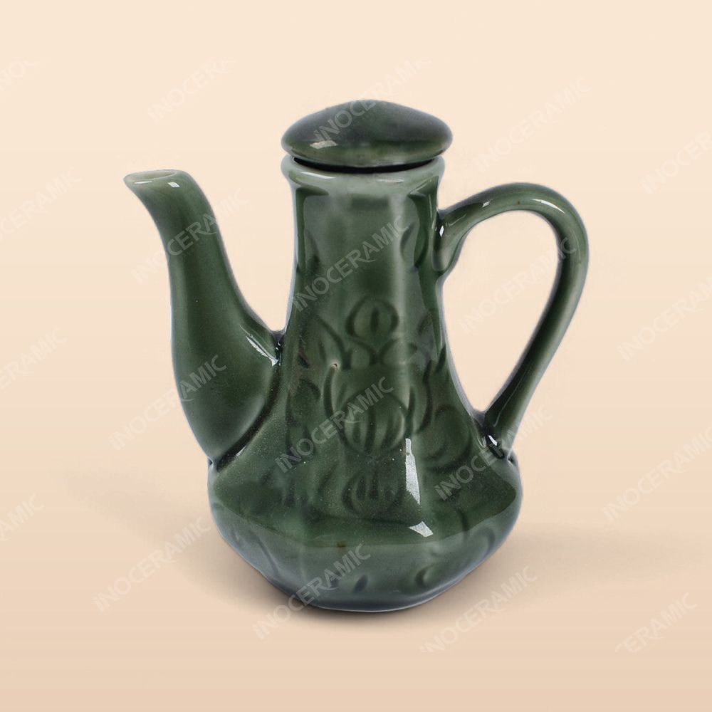 Lọ mắm - Bộ bàn ăn men xanh Hoa bèo