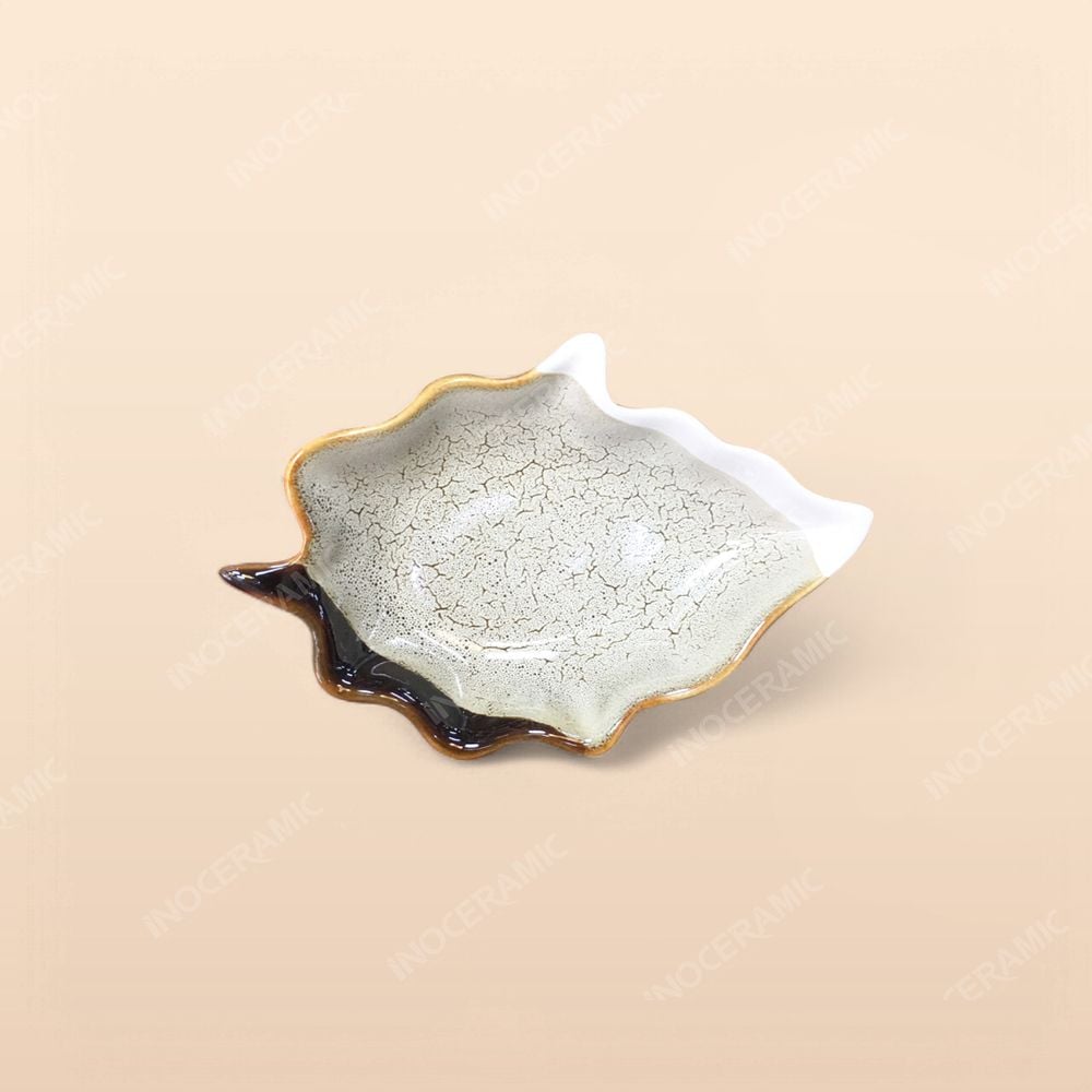 Gia vị lá - Bộ bàn ăn men ba màu