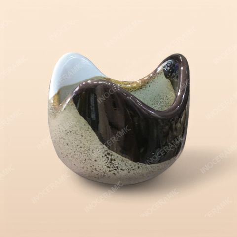Cốc đựng trứng - Bộ bàn ăn men ba màu
