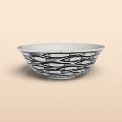 Bát cơm loe - Bộ bàn ăn Vẽ cá đàn
