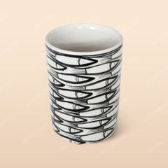 Cốc trụ - Bộ bàn ăn Vẽ cá đàn