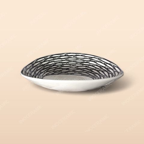 Bát salad tròn - Bộ bàn ăn Vẽ cá đàn