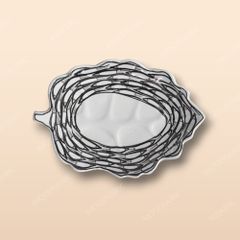 Đĩa lá bỏng - Bộ bàn ăn Vẽ cá đàn