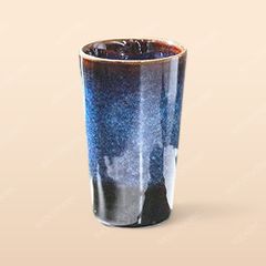 Cốc nhọn - Bộ bàn ăn men xanh hoả biến