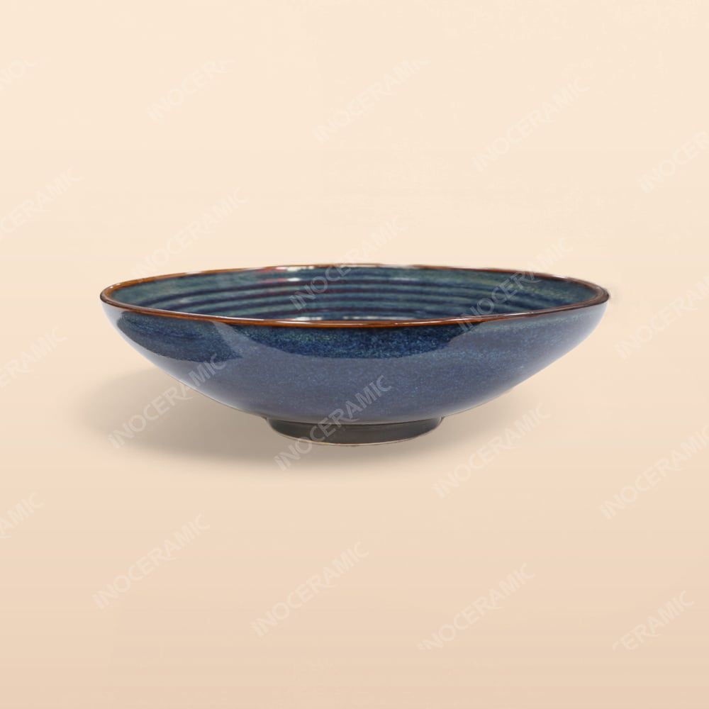 Bát salad - Bộ bàn ăn men xanh hoả biến