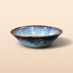 Tô loe - Bộ bàn ăn men xanh hoả biến