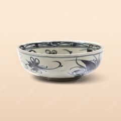 Bát Nhật - Bộ bàn ăn men rạn vẽ chuồn xanh