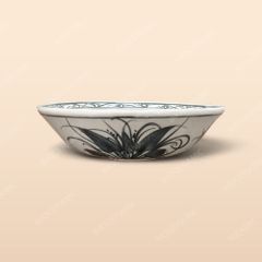 Gia vị tròn - Bộ bàn ăn men rạn vẽ chuồn xanh