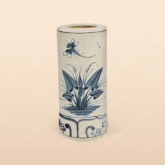 Ống đũa - Bộ bàn ăn men rạn vẽ chuồn xanh