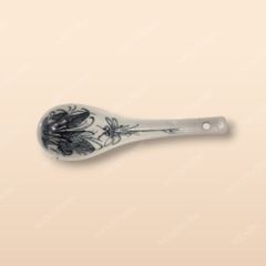 Thìa cơm - Bộ bàn ăn men rạn vẽ chuồn xanh