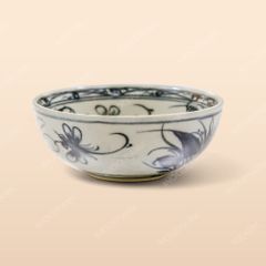 Tô nông - Bộ bàn ăn men rạn vẽ chuồn xanh