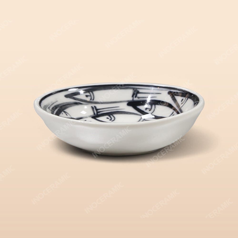 Gia vị tròn - Bộ bàn ăn Vẽ cá đàn