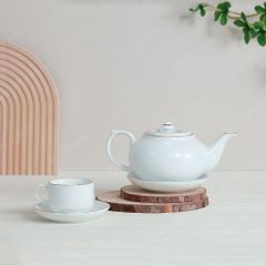 Bộ ấm trà CK lõm kẻ chỉ vàng