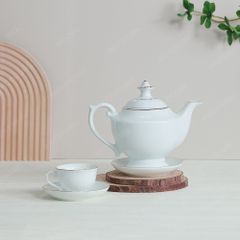 Bộ ấm trà Đèn thần kẻ chỉ vàng