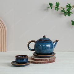 Bộ ấm trà Tây Thi men hoả biến