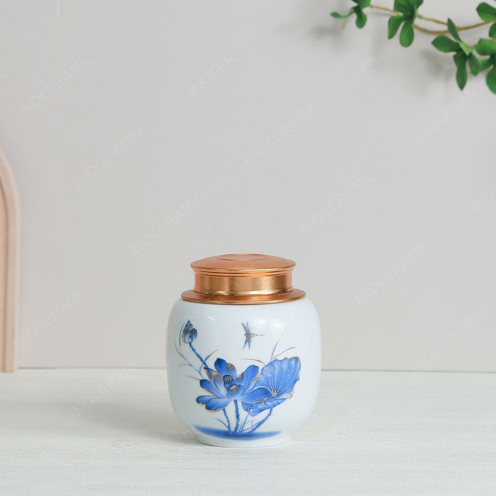 Quà tặng Đại hội Đảng - Hũ trà sen xanh 200gr