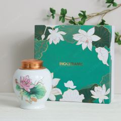 Hũ trà cao sen hồng 250gr | Quà tặng hội nghị cao cấp