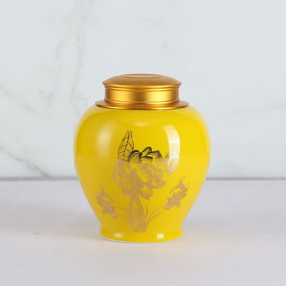 Hũ đựng trà Ngư Phúc