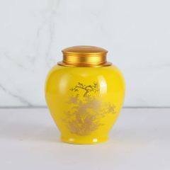 Hũ đựng trà Kim Kê Cát Tường