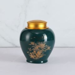 Hũ đựng trà Kim Kê Cát Tường