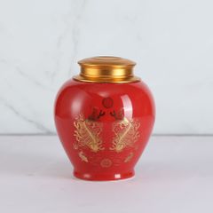 Hũ đựng trà Lý Ngư Vọng Nguyệt