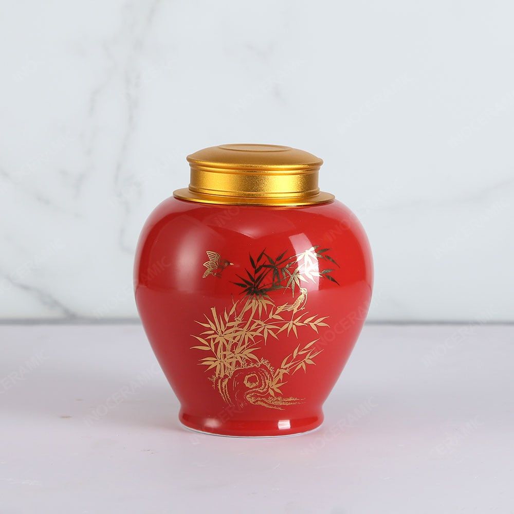 Hũ đựng trà Trúc Quân Tử