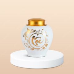 Hũ đựng trà Lộc Vàng Khai Phúc