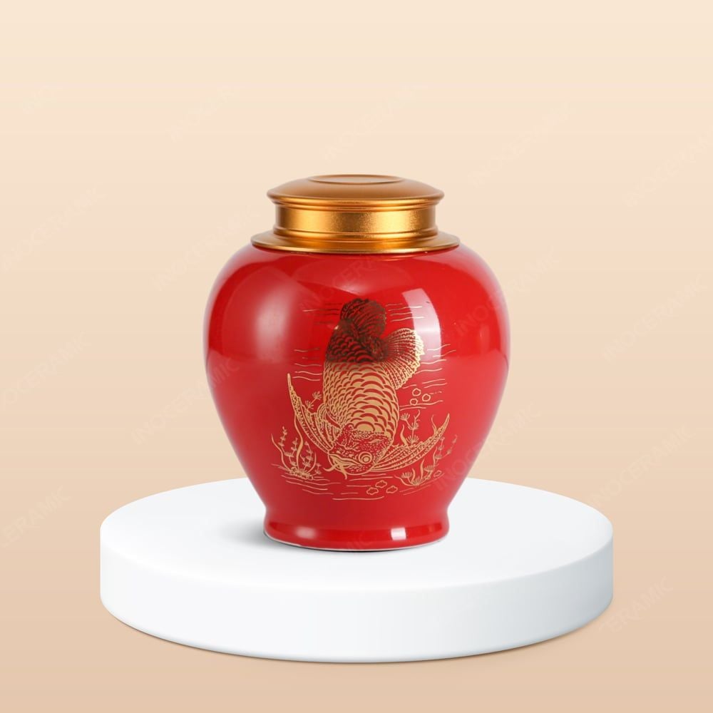 Hũ đựng trà Kim Long Tụ Phúc