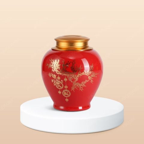 Hũ đựng trà Phúc Đức Song Toàn