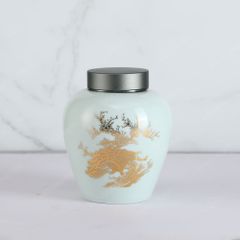 Hũ đựng trà Mai Tước Trường Xuân men ngọc