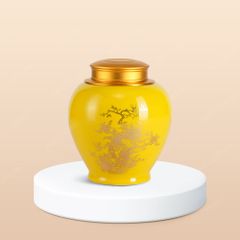 Hũ đựng trà Kim Kê Cát Tường