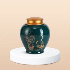 Hũ đựng trà Liên Hạc Trường Xuân