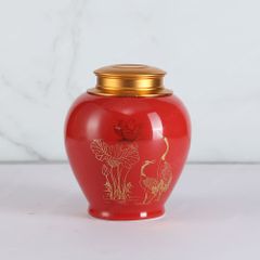 Hũ đựng trà Liên Hạc Trường Xuân