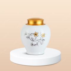 Hũ đựng trà Dã Thảo vẽ tay