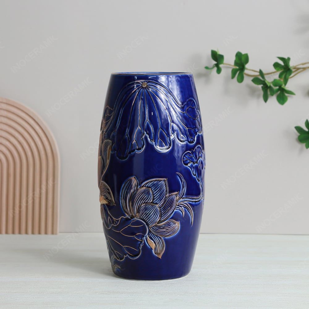 Quà tặng Đại hội Đảng - Lọ bom men lam khắc nổi H27