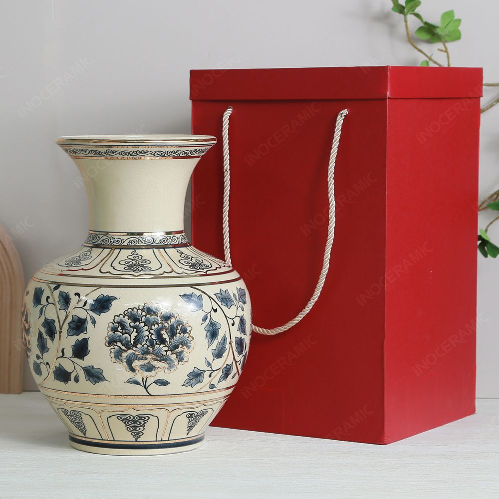 Lọ trường phúc vẽ vàng