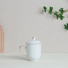 Quà tặng Đại hội Đảng - Bộ 02 ly ngọn lửa kẻ vàng 350ml