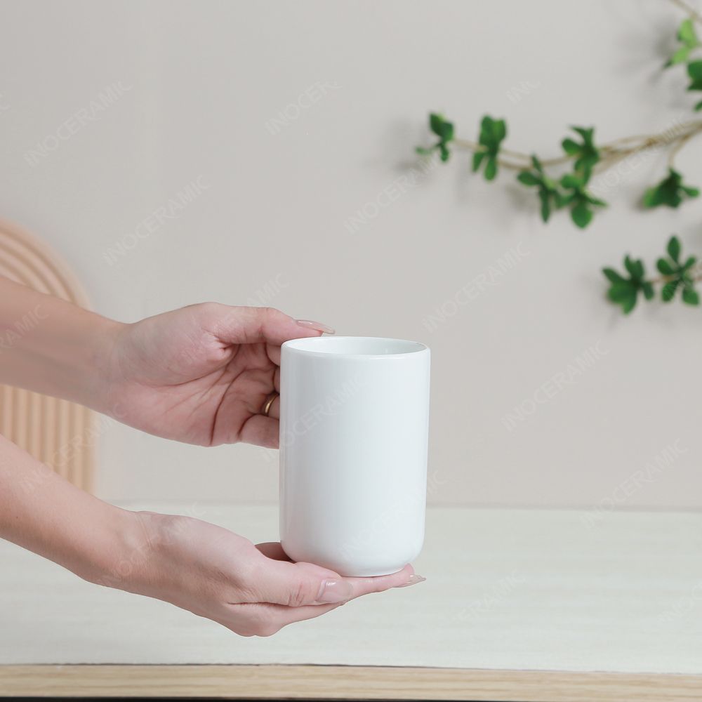 Quà tặng Đại hội Đảng - Bộ 04 ly trụ trơn trắng 300ml